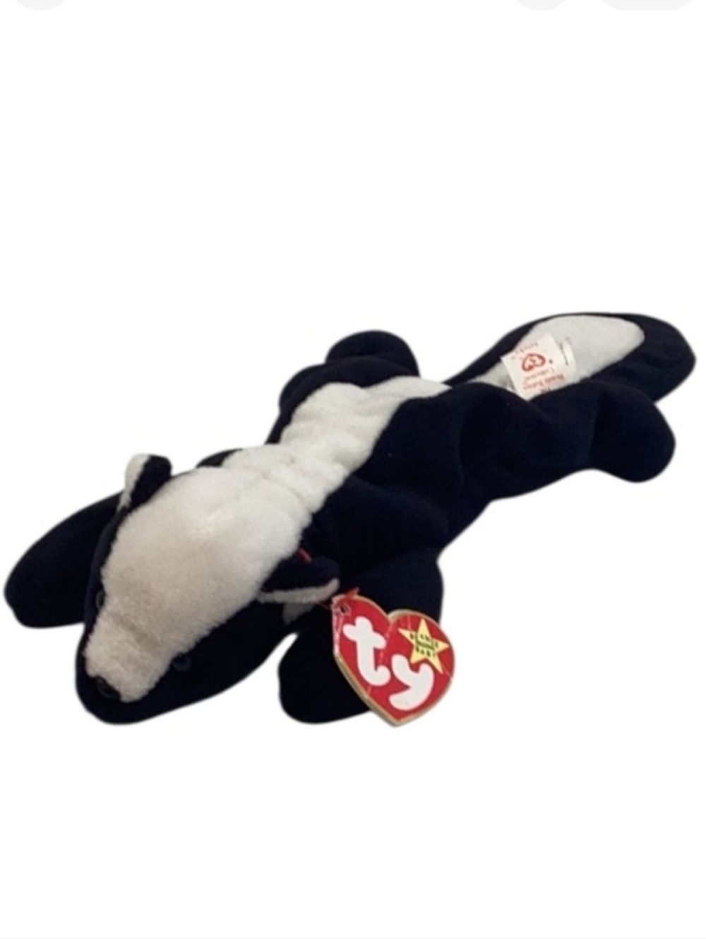 💚 TY “Stinky” Beanie Baby Skunk Plush